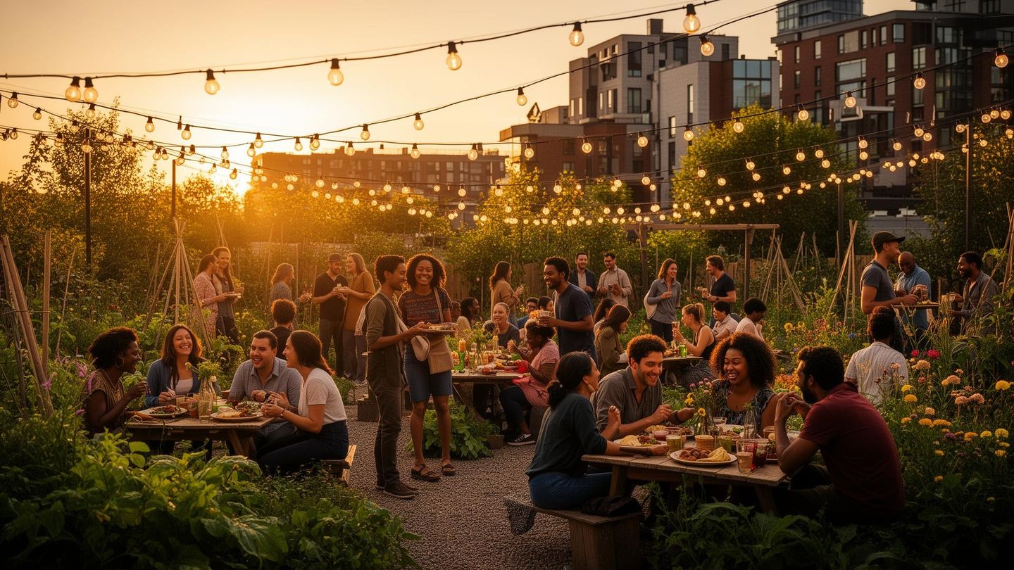 Community garden celebration