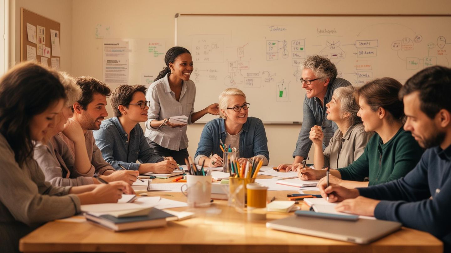 People learning together